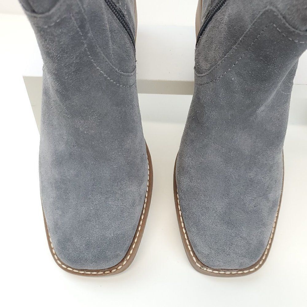 LUCKY BRAND Kazey Square Toe Bootie in Castlerock Oilsue NWOB US 8.5 - Picture 8 of 14